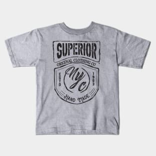 Superior nyc varsity typography Kids T-Shirt